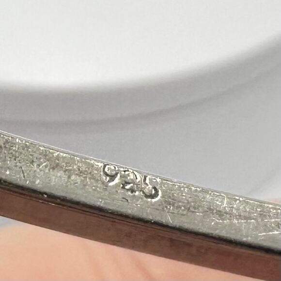 Taxco vintage 925 sterling silver onyx abalone inlay hinged bangle bracelet - Picture 9 of 11